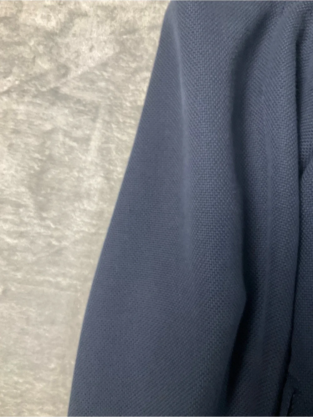 Express Photographer Men's Large Navy Two-Button Sports Coat Slim Fit